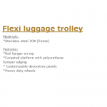 flexi trolley text